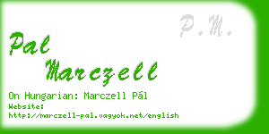 pal marczell business card