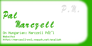 pal marczell business card